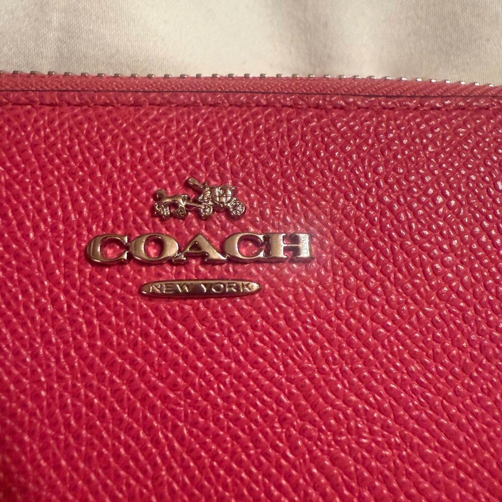 Coach full size wallet pink and silver - Picture 5 of 6